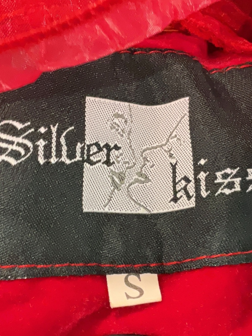 Silver Kiss Red Ruffle Crop Jacket - Picture 4 of 5
